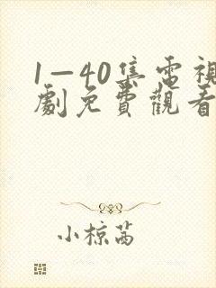 1—40集电视剧免费观看1
