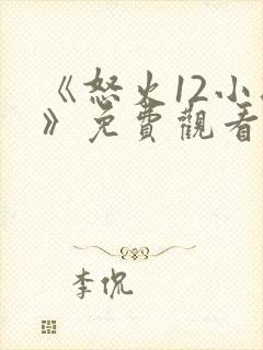 《怒火12小时》免费观看 完整