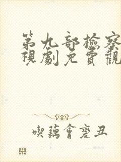 第九部检察官电视剧免费观看策驰影院