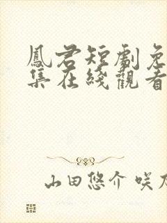 凤君短剧免费全集在线观看高清