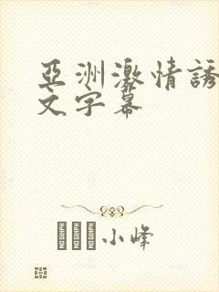 亚洲激情诱惑中文字幕