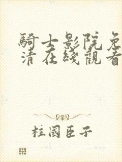 骑士影院免费高清在线观看