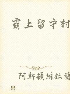 霸上留守村妇封面