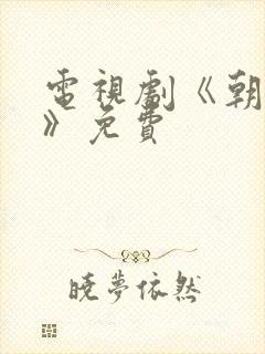 电视剧《朝雪录》免费封面