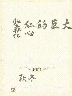 紫红的巨大顶开花心