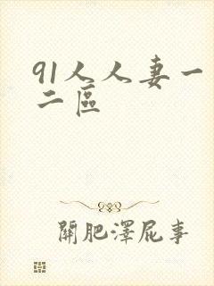 91人人妻一区二区封面