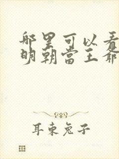 哪里可以看回到明朝当王爷小说完整版