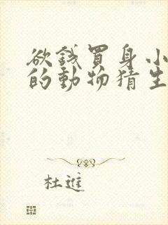 欲钱买身小脚小的动物猜生肖封面