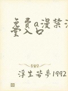 免费a漫禁漫天堂入口