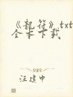 《龙符》txt全本下载