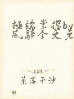 极端掌握by南风辞全文免费阅读笔趣阁封面