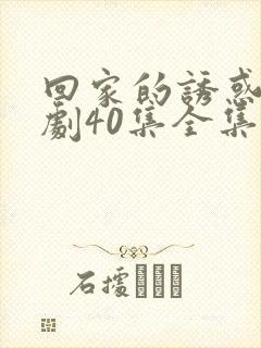 回家的诱惑电视剧40集全集免费