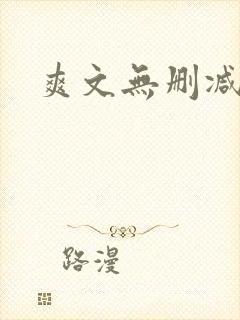 爽文无删减小说封面