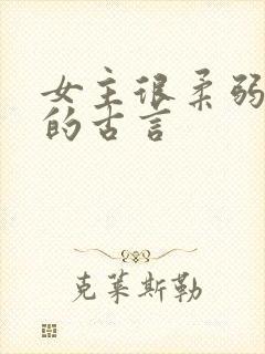 女主很柔弱漂亮的古言