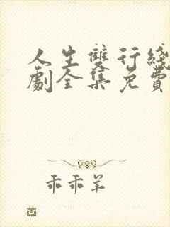 人生双行线电视剧全集免费观看