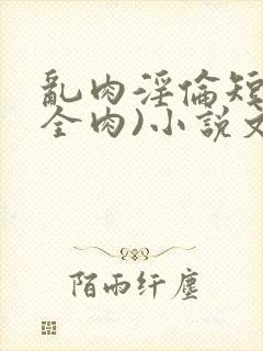 乱肉淫伦短文(全肉)小说文