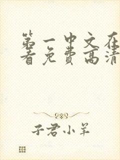 第一中文在线观看免费高清电视剧