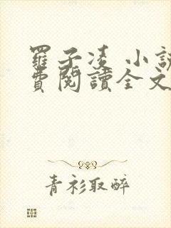 罗子凌 小说免费阅读全文最新