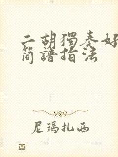 二胡独奏好人多简谱指法