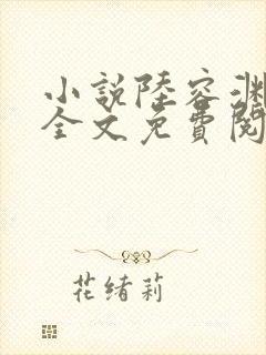 小说陆容渊苏卿全文免费阅读