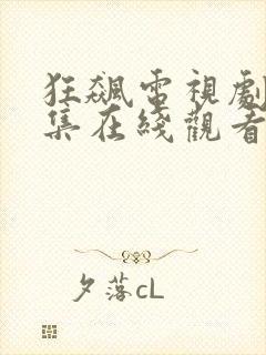 狂飙电视剧40集在线观看免费一封面