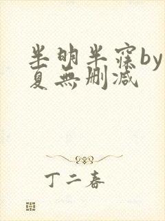 半明半寐by半夏无删减