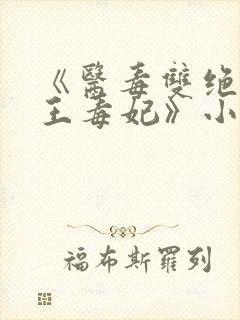 《医毒双绝:残王毒妃》小说封面