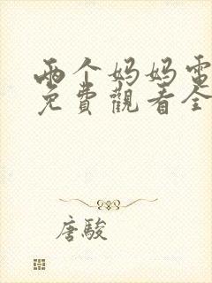 两个妈妈电视剧免费观看全集封面