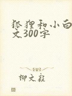 狐狸和小白兔作文300字