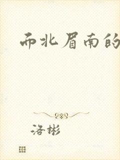 面北眉南的小说封面