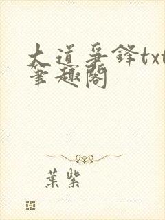 大道争锋txt笔趣阁封面