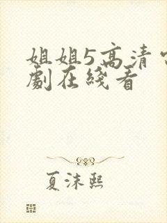 姐姐5高清电视剧在线看