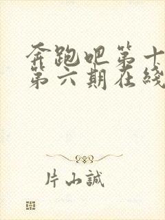 奔跑吧第十一季第六期在线免费观看