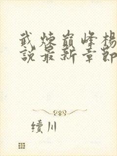 武炼巅峰杨开小说最新章节列表最