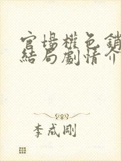 官场权色销魂大结局剧情介绍封面