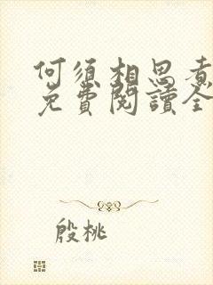 何须相思煮余年免费阅读全文封面