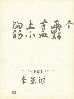 胸上有两个红色的小血点