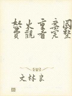 怒火重案国语免费观看完整版