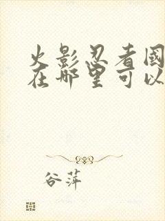 火影忍者国语版在哪里可以看