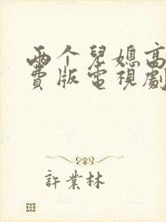 两个儿媳高清免费版电视剧美国7