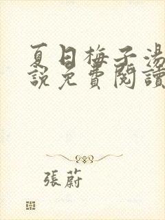 夏日梅子汤的小说免费阅读笔趣阁