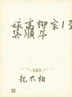 嫁高柳家1至4集顺序封面