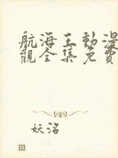 航海王动漫免费观全集免费封面