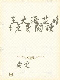 王大海芷晴txt免费阅读