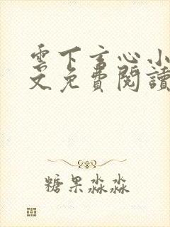 云下玄心小说全文免费阅读封面