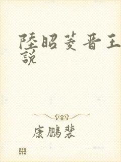陆昭菱晋王的小说