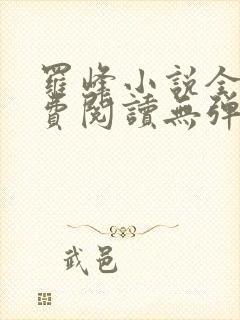 罗峰小说全文免费阅读无弹窗