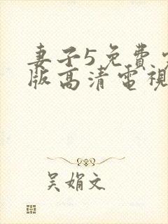 妻子5免费完整版高清电视剧