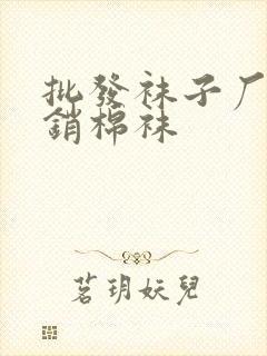 批发袜子厂家直销棉袜封面