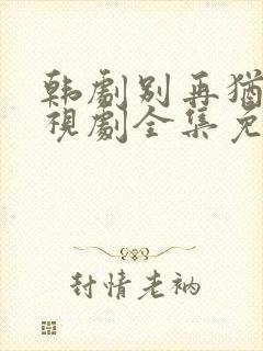 韩剧别再犹豫电视剧全集免费观看封面